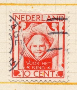 Netherlands 1924 Early Issue Fine Used 10c. NW-158739
