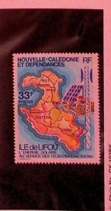 NEW CALEDONIA Sc 441 NH ISSUE OF 1978 - MAP