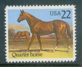 2155 22c Quarter Horse Fine MNH