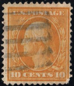 SC#381 10¢ Washington (1911) Used