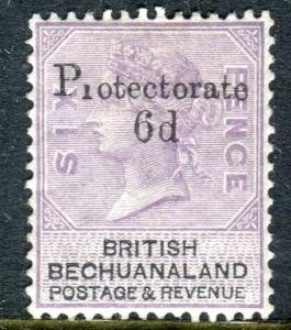 BECHUANALAND-1888 6d on 6d Lilac & Black.  A mounted mint example Sg 45