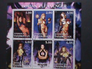 TAJIKISTAN STAMP:2001 FAMOUS NUDE PAINTING CTO-STAMP S/S SHEET-VERY FINE