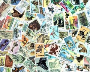 Horses on Stamps - Collection of 200 Different Stamps