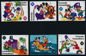 Grenada Grenadines 1763-8 MNH Disney, Mickey's High Sea Adventure, Ship