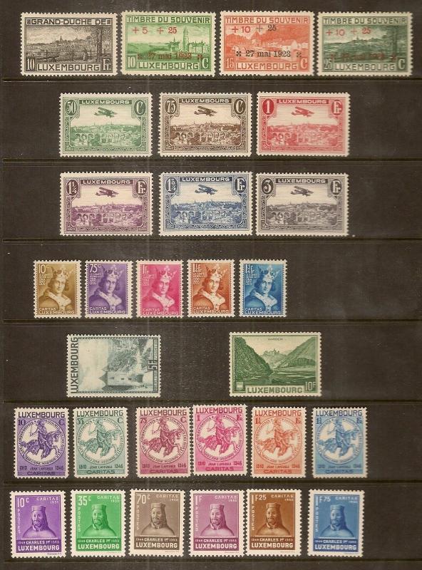 Luxembourg 1920's-50's MNH Collection