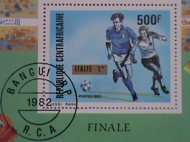 1982 CENTRAL AFRICAN EMPIRE: SPAIN FOOTBALL ESPANA' 82 S/S