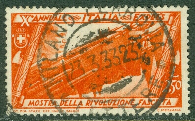 EDW1949SELL : ITALY 1932 Scott #E17 Very Fine, Used. Nice Dated cancel. Cat $160