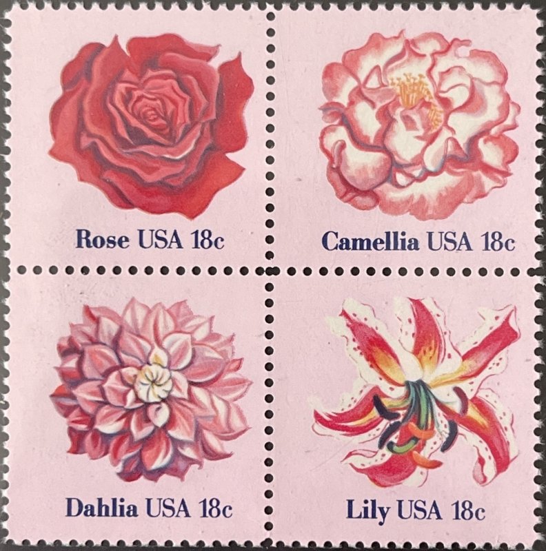 Scott #1876-1879 1981 18¢ Flowers MNH OG