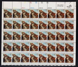 Scott 1564 BATTLE OF BUNKER HILL Sheet of 50 US 10¢ Stamps MNH 1975