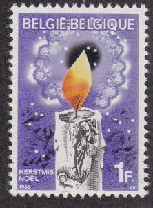 Belgium # 712, Christmas Candle, NH