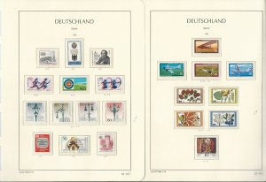 Germany Berlin Stamp Collection on 18 Hingless Lighthouse Pages, 1979-86, JFZ