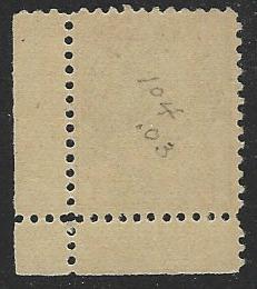 Canada #104 MNH Admiral Stamp Pencil Marks on Back cv $70