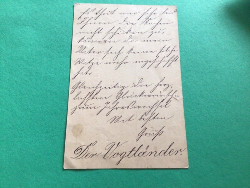 German Empire 1887 Dresden   postcard A18127