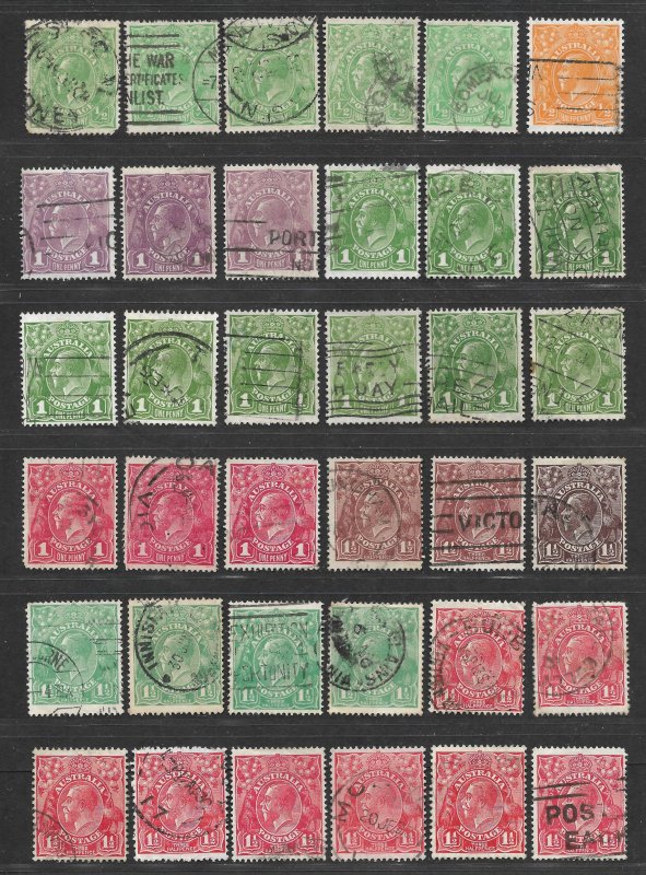 Doyle's_Stamps: Used Early Australian Lot/Mixture