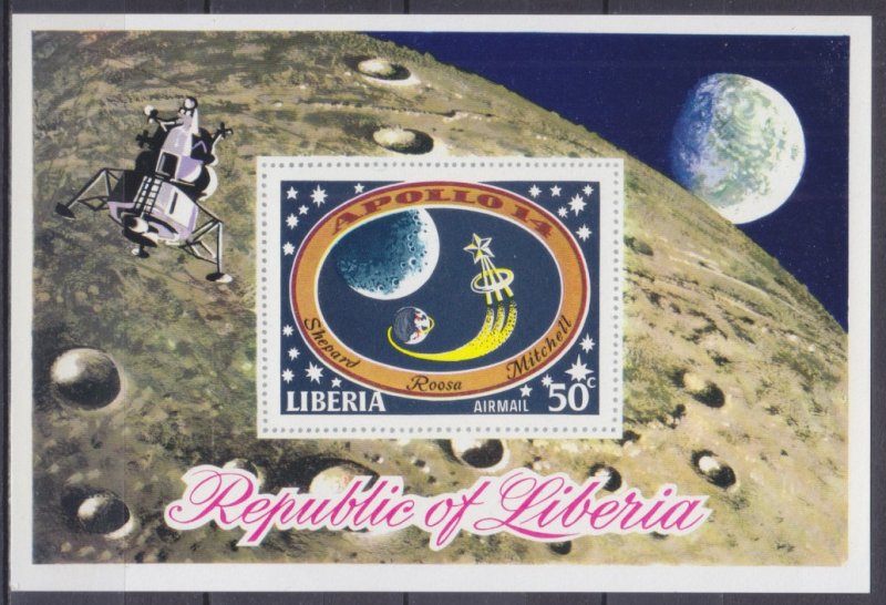 1971 Liberia 783/B54 Apollo 14
