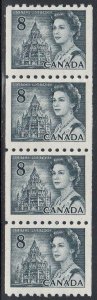 Canada Scott 550i Coil Strip of 4 MNH - 1967-72 Centennial Issue