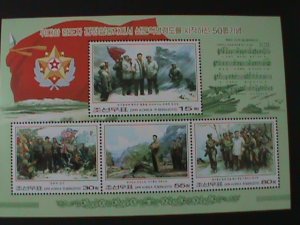 ​KOREA-2010-SC#4935 50TH ANNIV: SONGUN REVOLUTION LEADERSHIPS-MNH -S/S VF