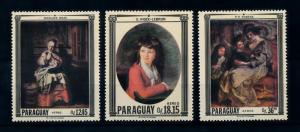 [72412] Paraguay 1967 Paintings Maes Rubens Airmail Stamps MNH