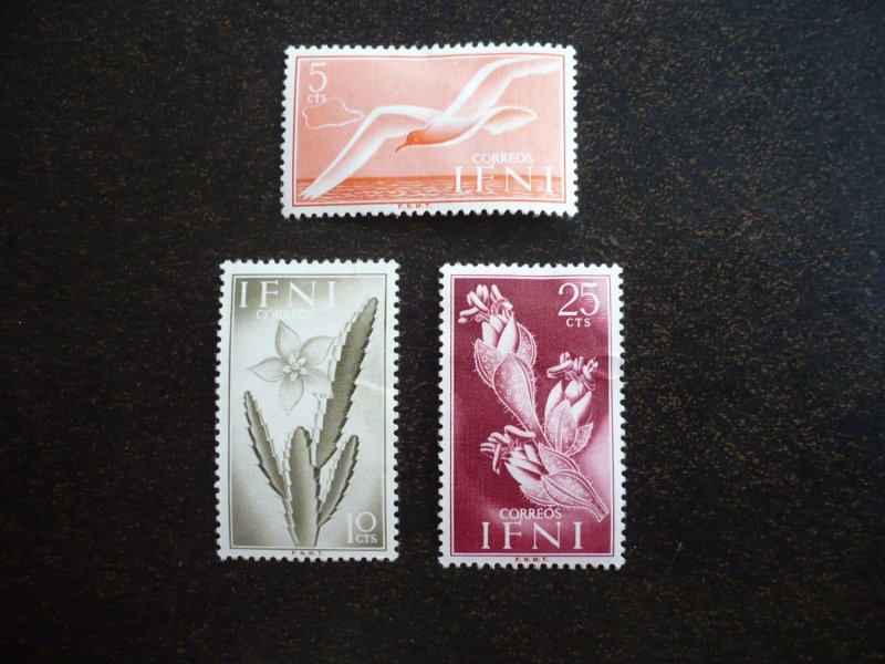 Stamps - Ifni - Scott# 61-63 - Mint Hinged Part Set of 3 Stamps