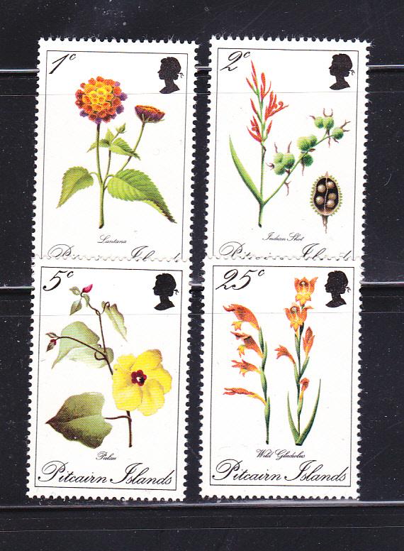 Pitcairn Islands 110-113 Set MNH Flowers (A)