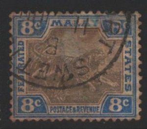 Malaya Sc#22a Used - shallow thin