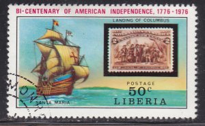 Liberia 708 American Revolution Bicentennial 1975