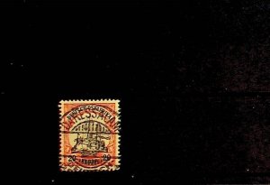 GERMAN COLONIES - EAST AFRICA Sc 26 USED ISSUE OF 1905 - 20H DARESSALAM CANCEL