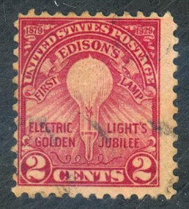 U.S. #654 USED SOME FAULTS  