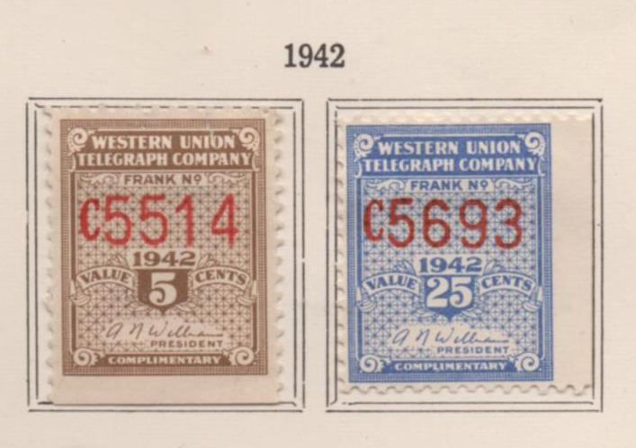 United States  16T106 & 16T107   Wester Union Telegraph Co.