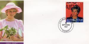Niger 1997 YT#84 Princess Diana Children and AIDS Set (1) Perforated FDC