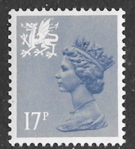 Great Britain-Wales # WMMH30   17p QE II    (1) Mint NH