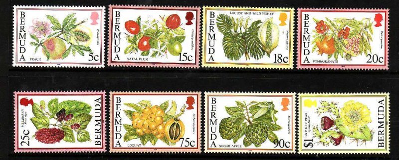 Bermuda-Sc#668a//680a- id7-unused NH set-Flowering Fruits-wmk 384-1             