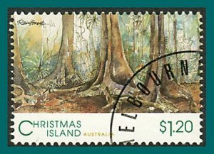 Christmas Island 1993 Views, $1.20 CTO  #353,SG381