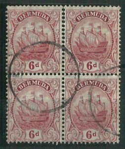 70331 - BERMUDA - STAMP: Stanley Gibbons #  50a  BLOCK of 4 - Finely Used