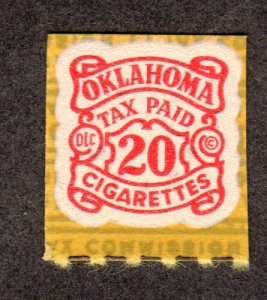 Oklahoma State Revenue, Cigarettes SRS # C46 MNH Lot 230719 -01