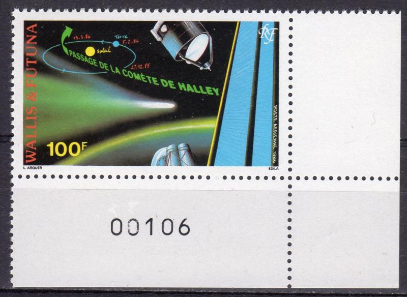 Wallis and Futuna 1986 Sc#C146  Halley's Comet  Set (1) Perforated MNH