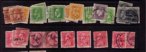 New Zealand Used Lot Sc 99 x3 With Others Many Duplicates 1901/1941 Approx.80 Ea