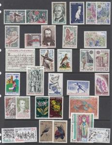 French Andorra Scott 246 // 291 Mint NH sets (Catalog Value $59.50)