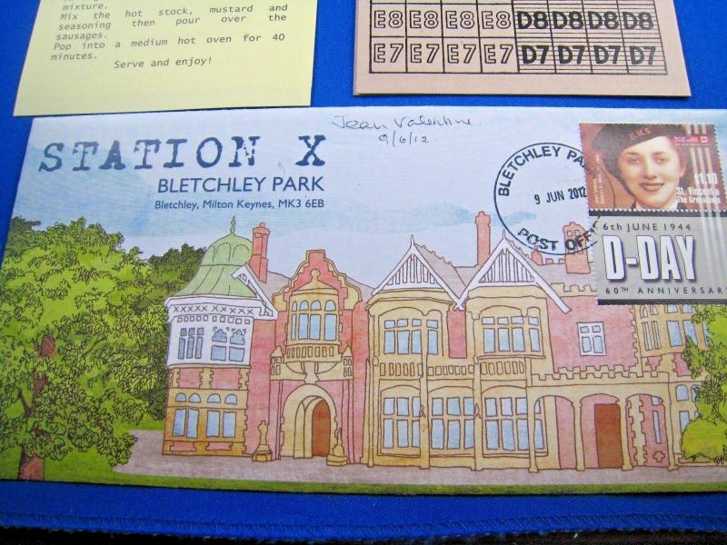 STATION X, BLETCHLEY PARK - FDC - SIGNED BY JEAN VALENTINE