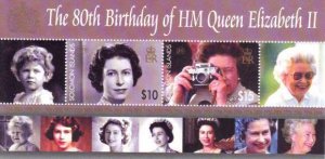 Solomon Islands - Queen Elizabeth 80th Birthday - 4 Stamp Set 19M-033