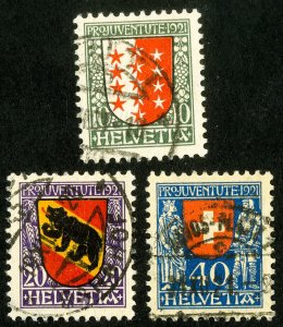 Switzerland Stamps # B18-20 Used Value $96.00