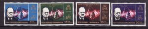 New Hebrides-Sc#112-15- id9-unused NH set-Winston Churchill-1965-please note