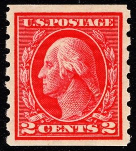 US 413 MLH VF/XF 2Cent Washington Perforated 8-1/2 Vertically  CV $60