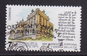 Spain #2463 cancelled 1986   admission to EEC  7p