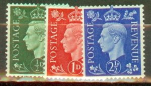 IT: Great Britain 235a-239a mint CV $61.75; scan shows only a few