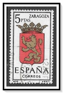 Spain #1094D Coat Of Arms Zaragoza Used