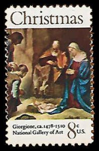 PCBstamps   US #1444 8c Christmas, Adoration, MNH, (1)