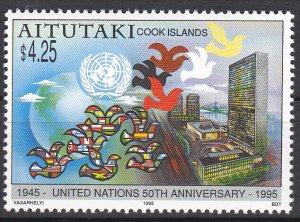 Aitutaki Sc #512 MNH 50th Anniversary United Nations