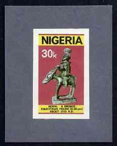 Nigeria 1978 Antiquities - imperf machine proof of 30k va...