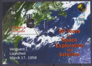 2008 Antigua and Barbuda 4597/B654 50th anniversary of satellite Avangard 1